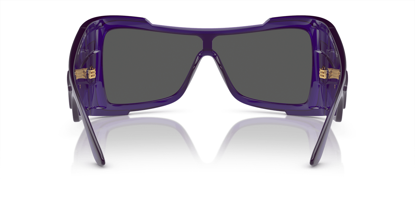 משקפי שמש ורסאצ'ה שקופים סגול-אפור כהה | Versace VE4451 Transparent Purple-Dark Grey