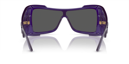 משקפי שמש ורסאצ'ה שקופים סגול-אפור כהה | Versace VE4451 Transparent Purple-Dark Grey