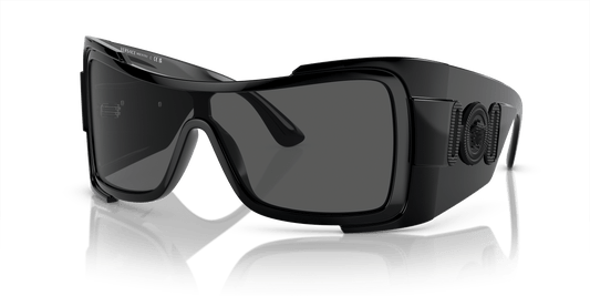 משקפי שמש של ורסאצ'ה שחור-אפור כהה | Versace VE4451 Black-Dark Grey