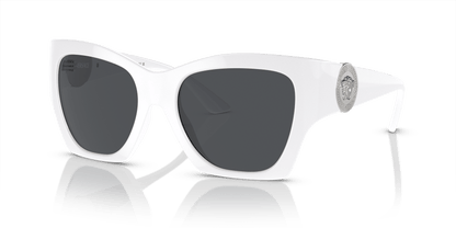 משקפי שמש של ורסאצ'ה לבן-אפור כהה | Versace VE4452 White-Dark Grey