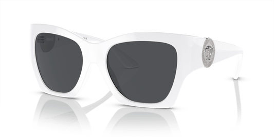 משקפי שמש של ורסאצ'ה לבן-אפור כהה | Versace VE4452 White-Dark Grey