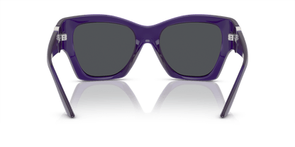 משקפי שמש ורסאצ'ה שקופים סגול-אפור כהה | Versace VE4452 Transparent Purple-Dark Grey