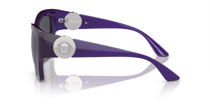 משקפי שמש ורסאצ'ה שקופים סגול-אפור כהה | Versace VE4452 Transparent Purple-Dark Grey