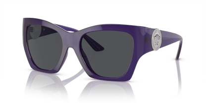 משקפי שמש ורסאצ'ה שקופים סגול-אפור כהה | Versace VE4452 Transparent Purple-Dark Grey