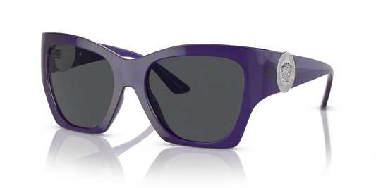 משקפי שמש ורסאצ'ה שקופים סגול-אפור כהה | Versace VE4452 Transparent Purple-Dark Grey