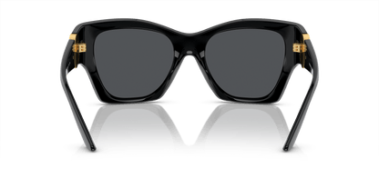 משקפי שמש של ורסאצ'ה שחור-אפור כהה | Versace VE4452 Black-Dark Grey