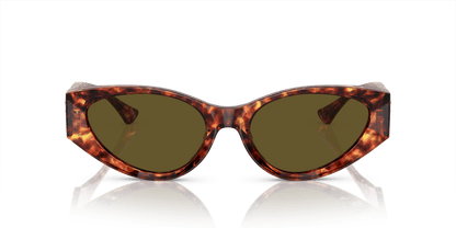 משקפי שמש של ורסאצ'ה הוואנה-חום כהה | Versace VE4454 Havana-Dark Brown