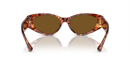 Hebrew | Versace VE4454 Havana-Dark Brown Polar