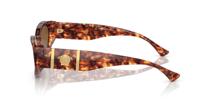 Hebrew | Versace VE4454 Havana-Dark Brown Polar