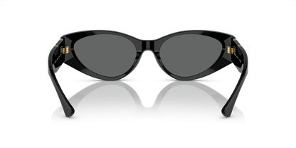 Versace Sunglasses Black-Dark Grey | Versace VE4454 Black-Dark Grey
