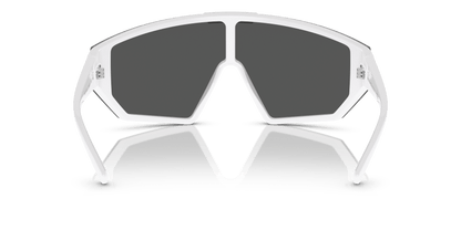 Versace Sunglasses White-Dark Grey/Mirror Silver | Versace VE4461 White-Dark Grey/Mirror Silver