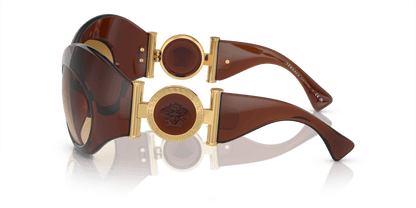 Versace Sunglasses Transparent Brown-Yellow Gradient Brown | Versace VE4462 Transparent Brown-Yellow Gradient Brown