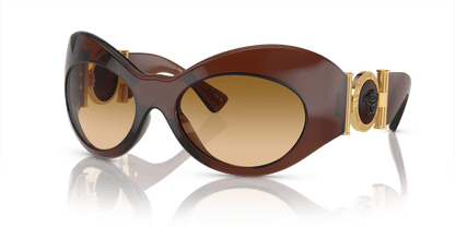 Versace Sunglasses Transparent Brown-Yellow Gradient Brown | Versace VE4462 Transparent Brown-Yellow Gradient Brown