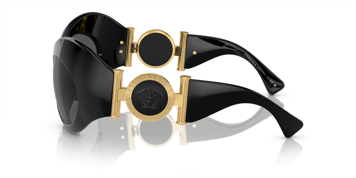 Versace Sunglasses Black-Dark Grey | Versace VE4462 Black-Dark Grey