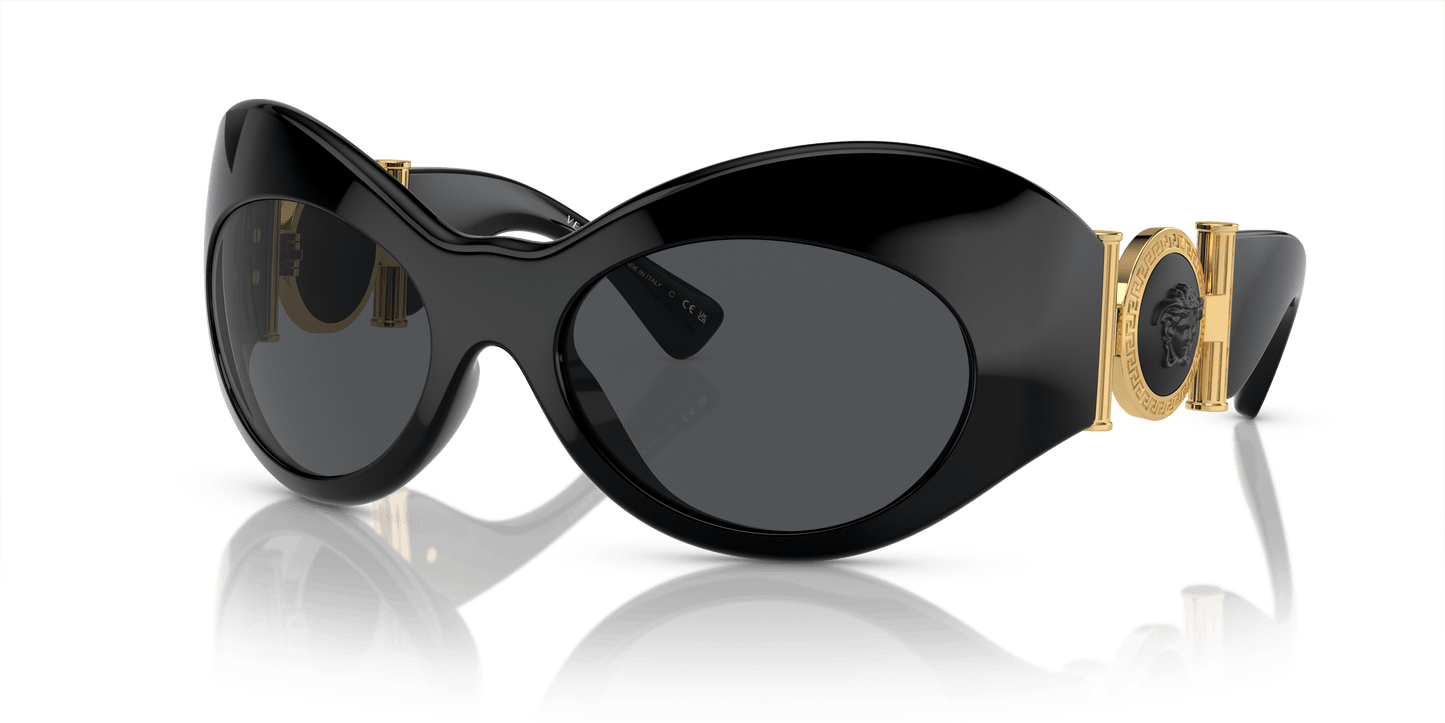 Versace Sunglasses Black-Dark Grey | Versace VE4462 Black-Dark Grey