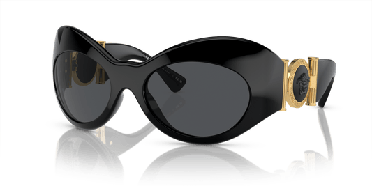 Versace Sunglasses Black-Dark Grey | Versace VE4462 Black-Dark Grey