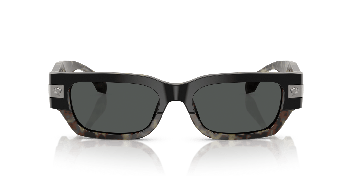 משקפי שמש של ורסאצ'ה הוואנה-אפור כהה | Versace VE4465 Havana-Dark Grey
