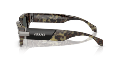 משקפי שמש של ורסאצ'ה הוואנה-אפור כהה | Versace VE4465 Havana-Dark Grey