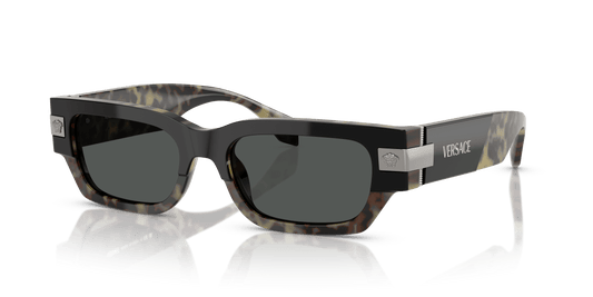משקפי שמש של ורסאצ'ה הוואנה-אפור כהה | Versace VE4465 Havana-Dark Grey
