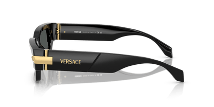 Versace Sunglasses Black-Dark Grey | Versace VE4465 Black-Dark Grey