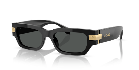 משקפי שמש של ורסאצ'ה שחור-אפור כהה | Versace VE4465 Black-Dark Grey