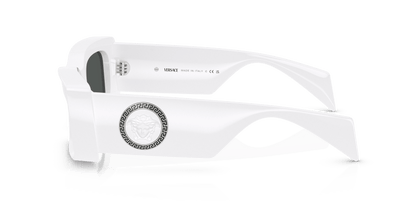 משקפי שמש של ורסאצ'ה לבן-אפור כהה | Versace VE4474U White-Dark Grey