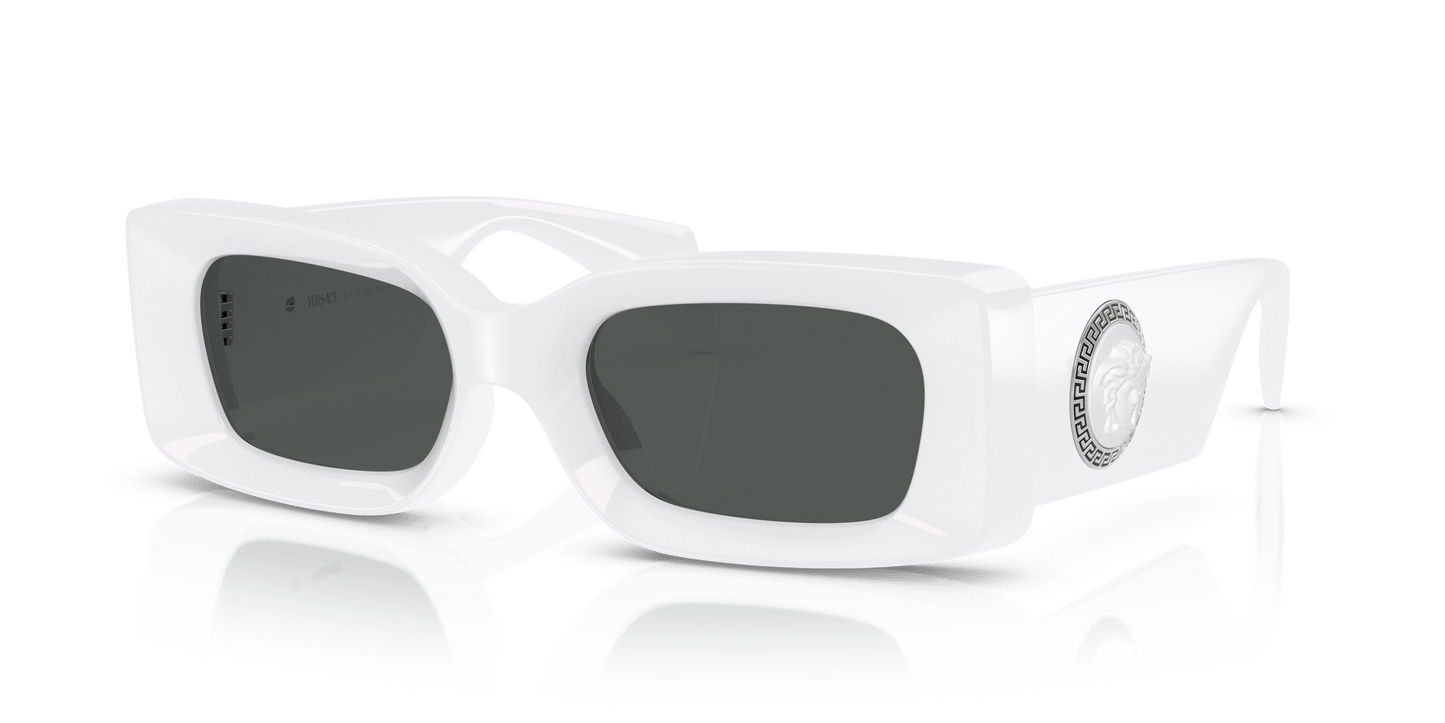 משקפי שמש של ורסאצ'ה לבן-אפור כהה | Versace VE4474U White-Dark Grey