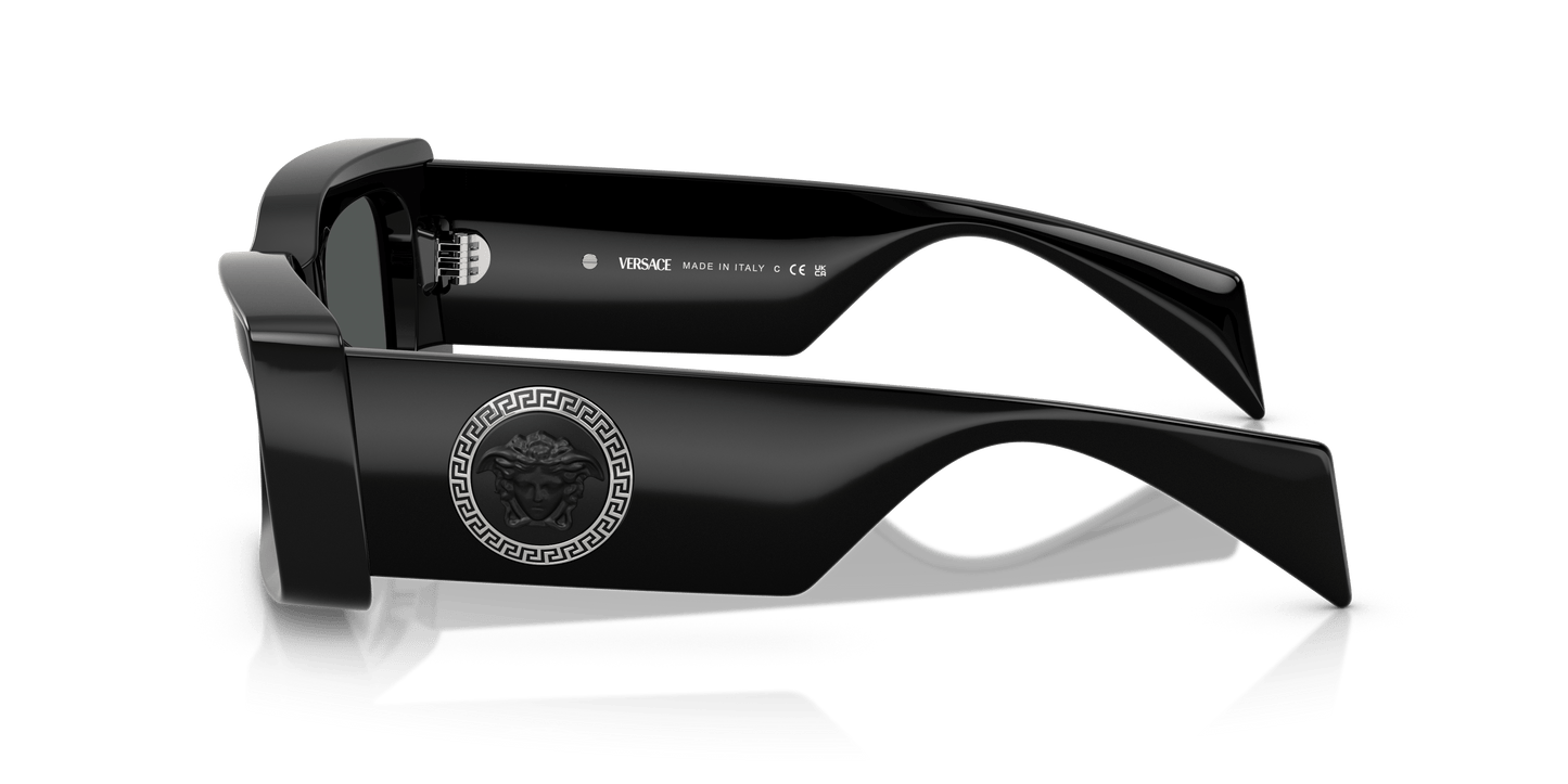 Versace Sunglasses Black-Dark Grey | Versace VE4474U Black-Dark Grey