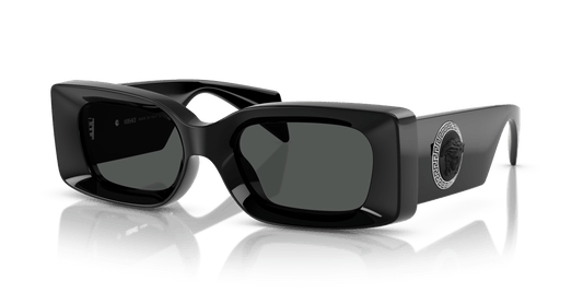משקפי שמש של ורסאצ'ה שחור-אפור כהה | Versace VE4474U Black-Dark Grey