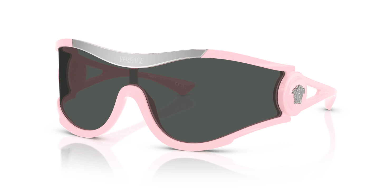 Versace Sunglasses Pink-Dark Grey | Versace VE4475 Pink-Dark Grey