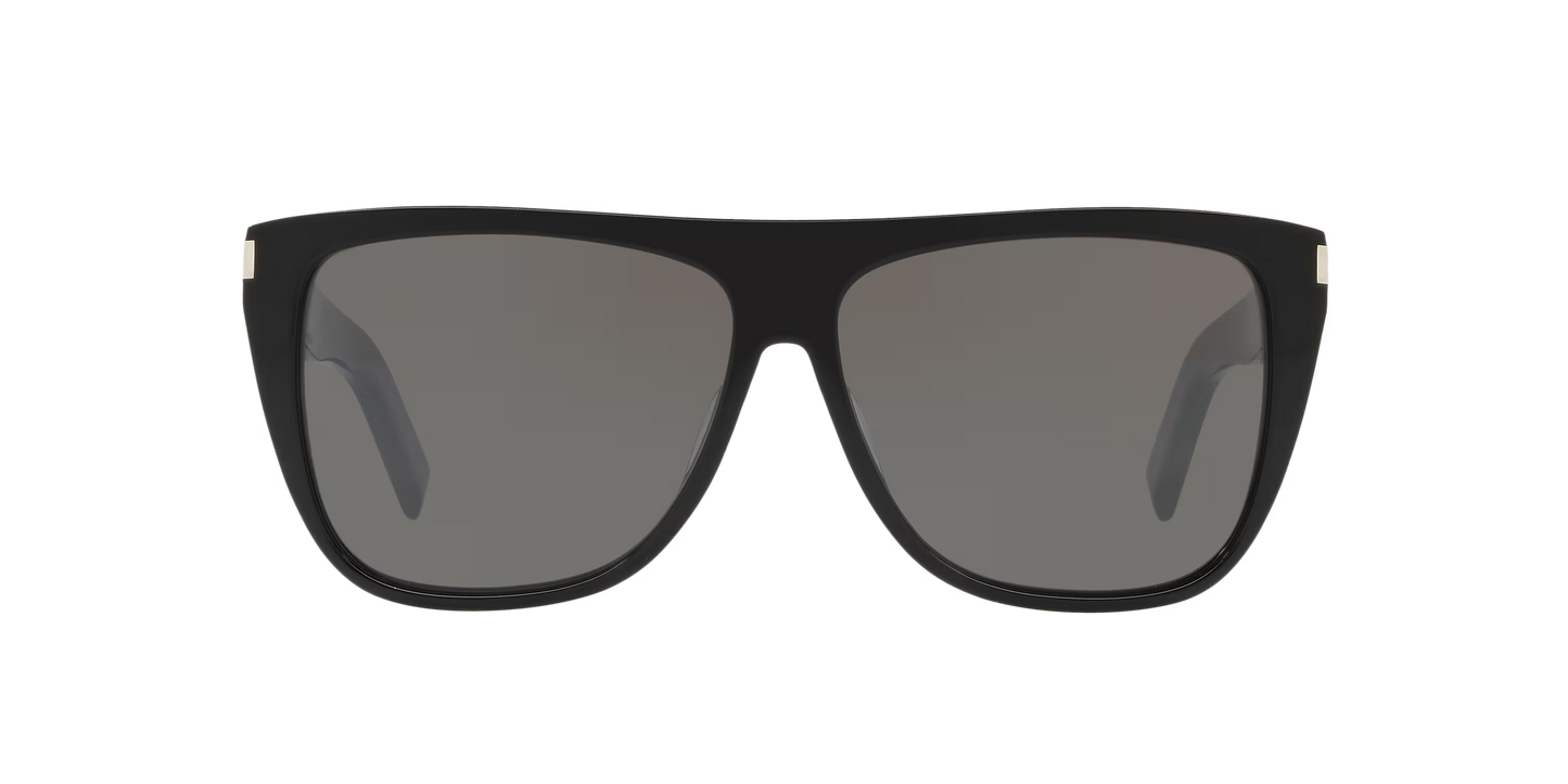 משקפי שמש סן לורן שחור-חום | Saint Laurent SL 1 K Black-Brown