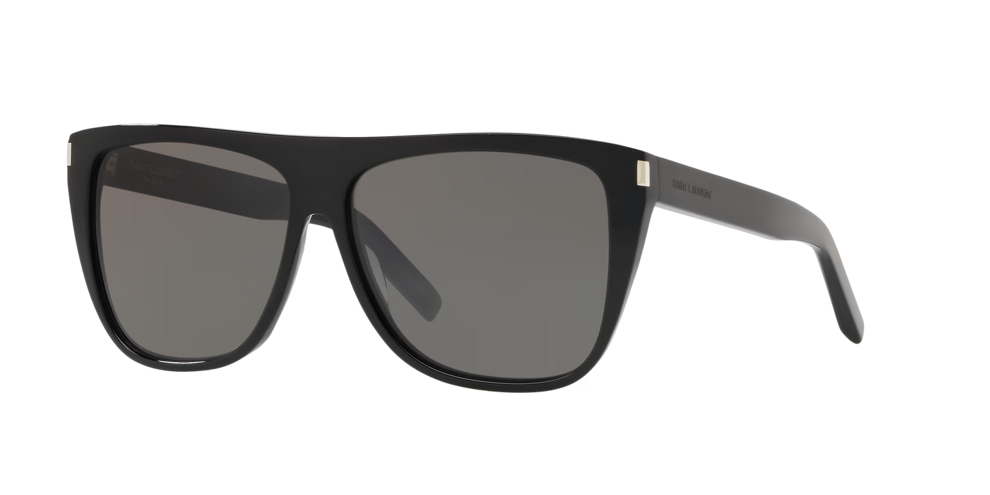 משקפי שמש סן לורן שחור-חום | Saint Laurent SL 1 K Black-Brown