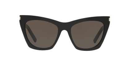 משקפי שמש סן לורן שחור מבריק-אפור | Saint Laurent SL 214 Kate Black Shiny-Grey
