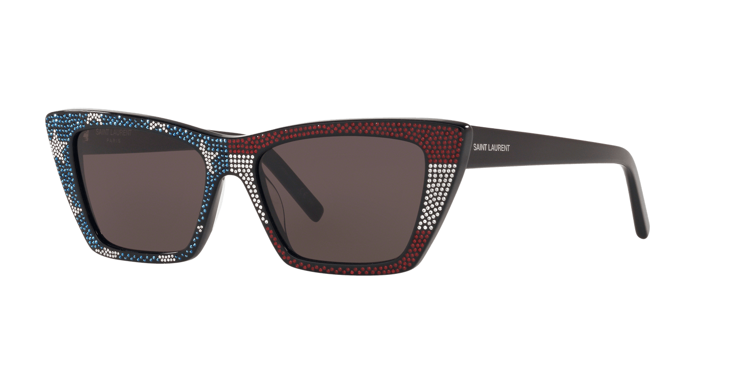 משקפי שמש של סן לורן שחור-אפור | Saint Laurent SL 276 Black-Grey