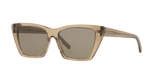 משקפי שמש סן לורן חום מבריק-אפור | Saint Laurent SL 276 Brown Shiny-Grey