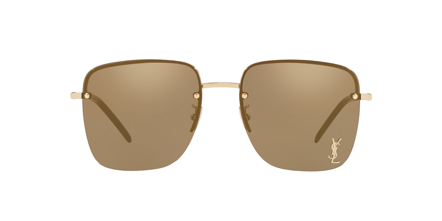 משקפי שמש של סן לורן בצבע זהב-חום | Saint Laurent SL 312 M-006 Gold-Brown
