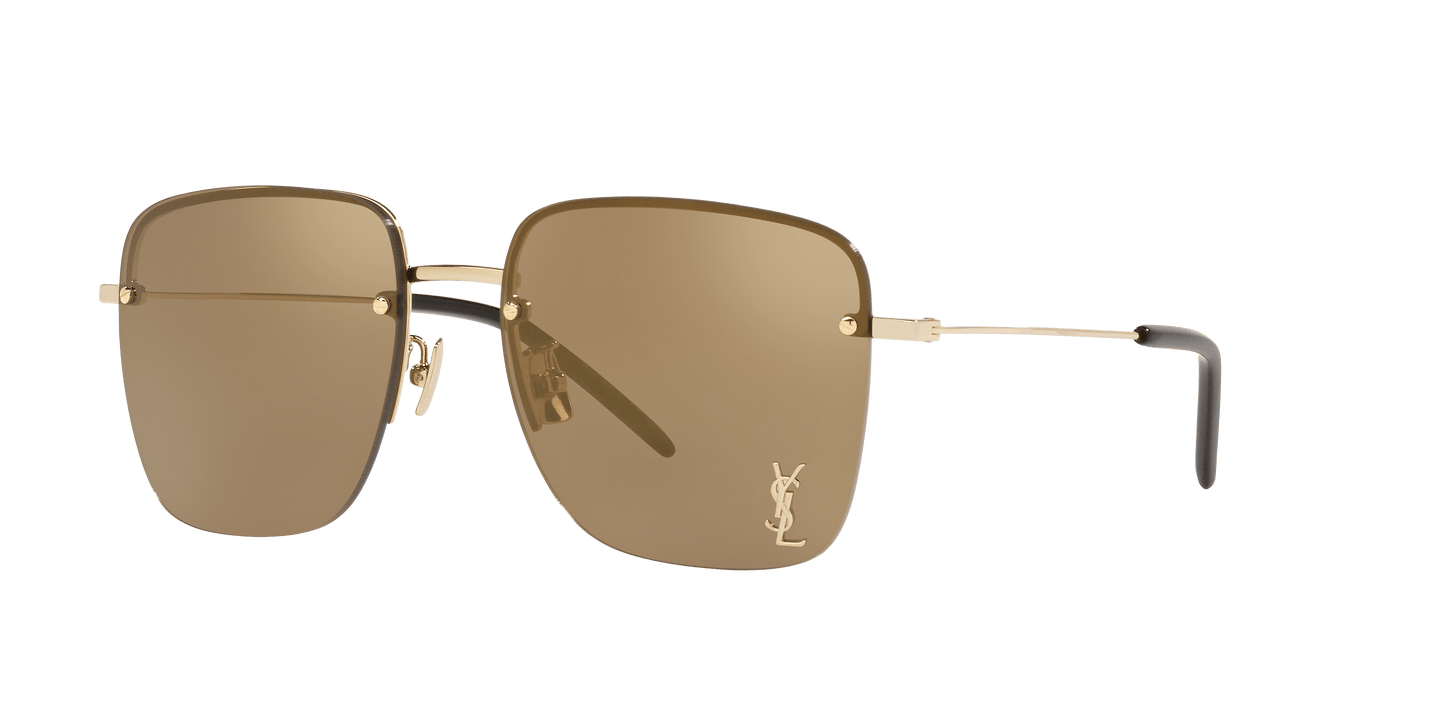 משקפי שמש של סן לורן בצבע זהב-חום | Saint Laurent SL 312 M-006 Gold-Brown
