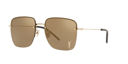 משקפי שמש של סן לורן בצבע זהב-חום | Saint Laurent SL 312 M-006 Gold-Brown