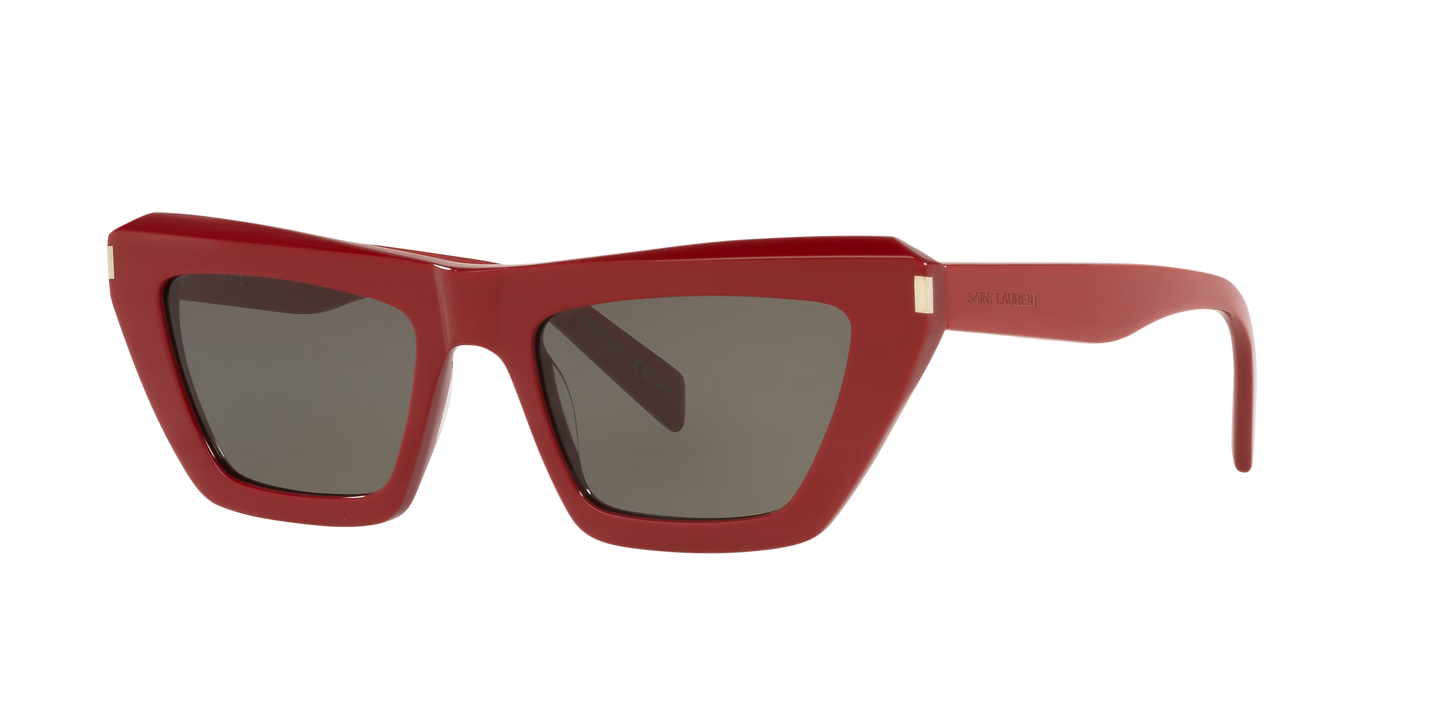 Saint Laurent Red-Grey Sunglasses | Saint Laurent SL 467 Red-Grey