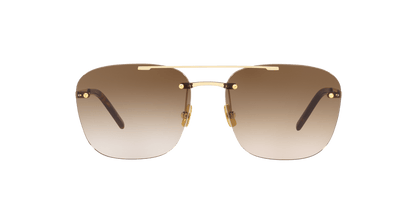 משקפי שמש של סן לורן בצבע זהב-חום | Saint Laurent SL 309 Rimless Gold-Brown Gradient