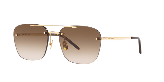 משקפי שמש של סן לורן בצבע זהב-חום | Saint Laurent SL 309 Rimless Gold-Brown Gradient