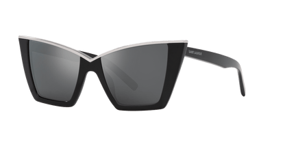 משקפי שמש סן לורן שחור-כסף | Saint Laurent SL 570 Black-Silver