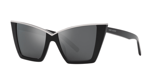 משקפי שמש סן לורן שחור-כסף | Saint Laurent SL 570 Black-Silver