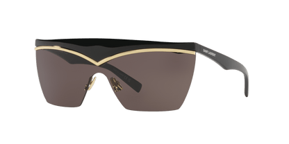 משקפי שמש סן לורן שחורים | Saint Laurent SL 614 Mask Black