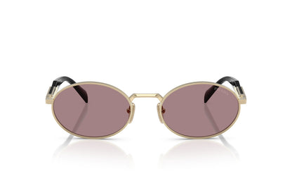 Prada Sunglasses Pale Gold-Light Purple/Brown | Prada PR 65ZS Pale Gold-Light Purple/Brown