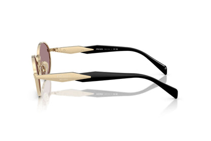Prada Sunglasses Pale Gold-Light Purple/Brown | Prada PR 65ZS Pale Gold-Light Purple/Brown