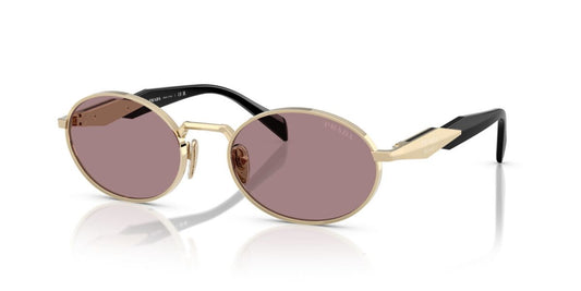 Prada Sunglasses Pale Gold-Light Purple/Brown | Prada PR 65ZS Pale Gold-Light Purple/Brown