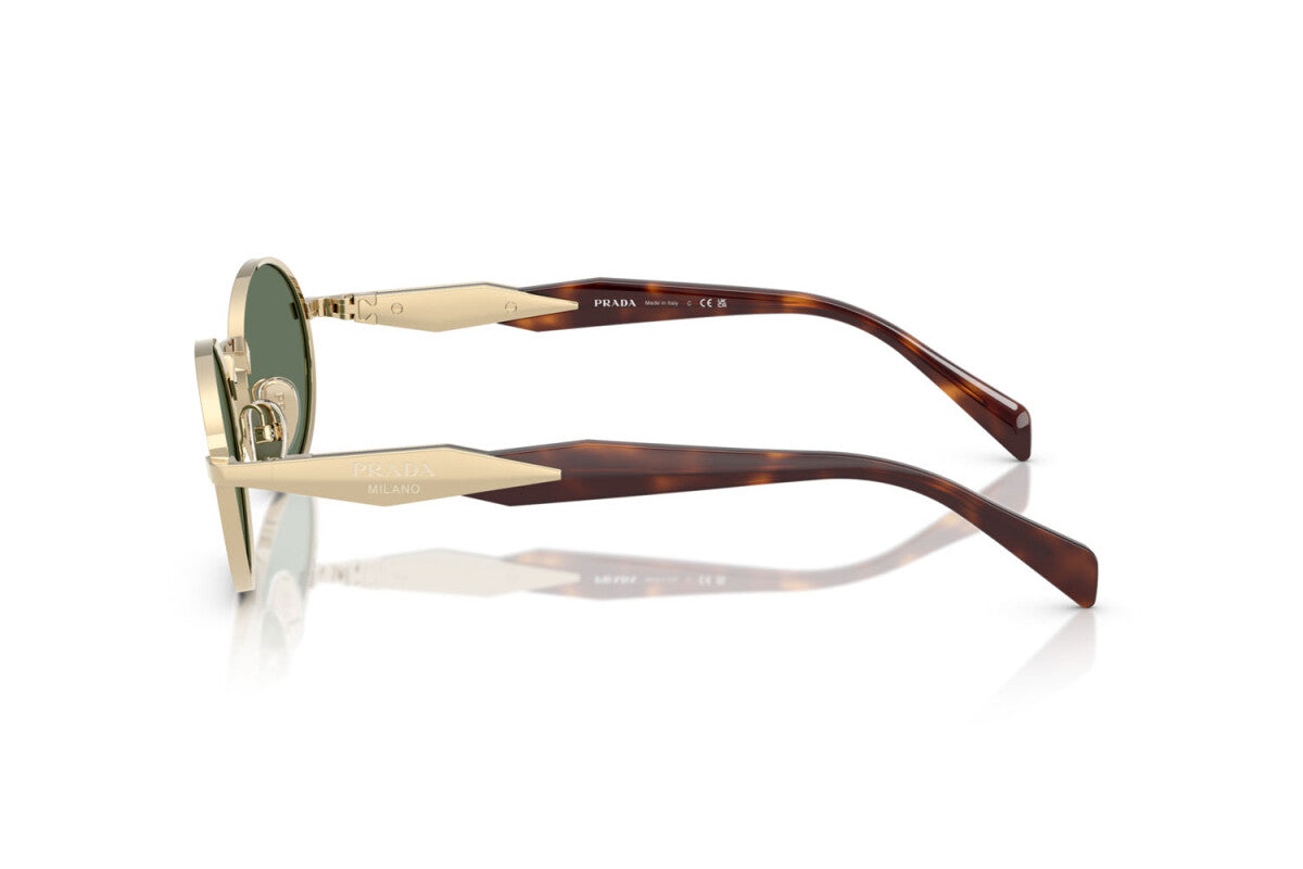 Prada Sunglasses Pale Gold-Dark Green | Prada PR 65ZS Pale Gold-Dark Green