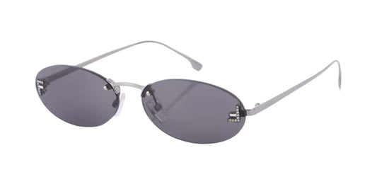 משקפי שמש פנדי כסוף | FENDI First Oval Sunglasses