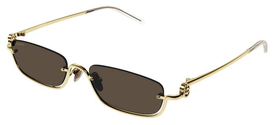 משקפי שמש של גוצ'י זהב-חום | GUCCI GG1278S Brown-Green